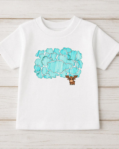 Moosi in the Clouds Tee | Dreamy Shirt for Kids