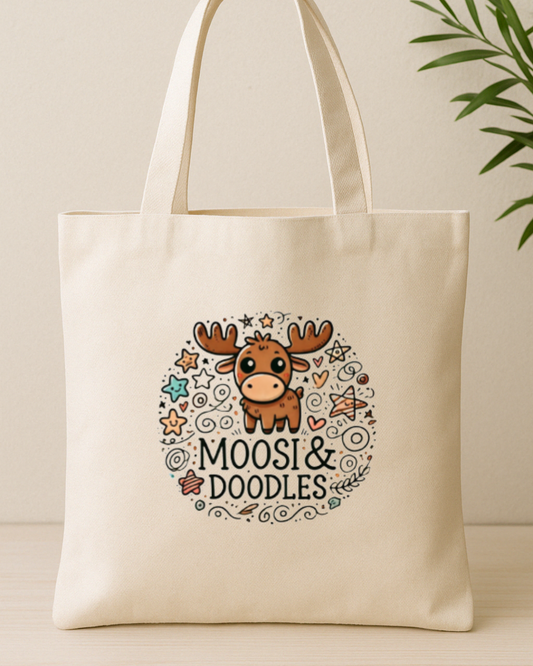 Eco-Friendly Canvas Tote Bag | Moosi & Doodles