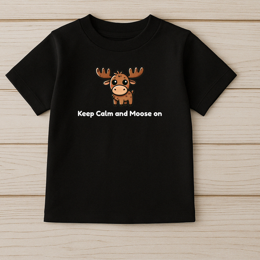 Keep Calm and Moose On | Fun Adult Graphic Tee