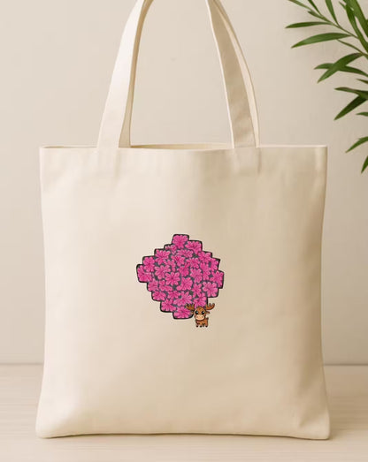 Moosi&Doodles Canvas Tote | Whimsical Reusable Bag